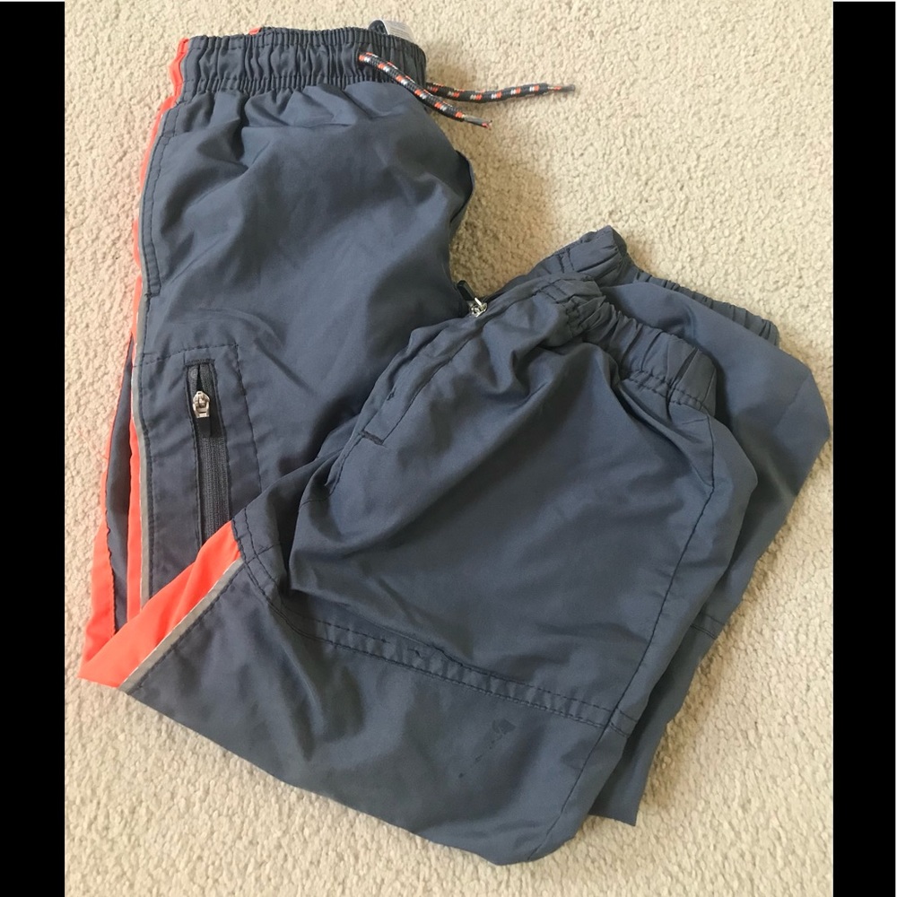 Boys Oshkosh Gray Windbreaker Pants